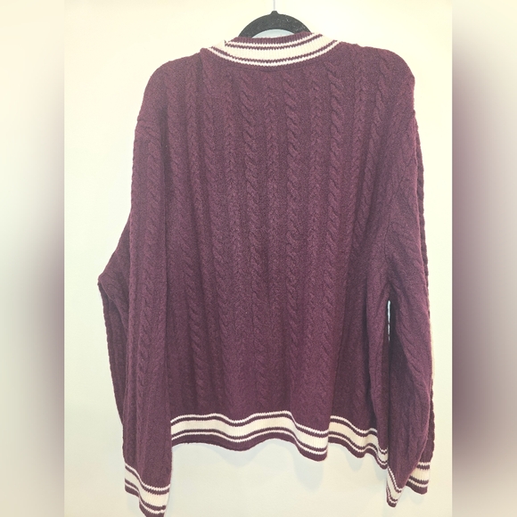 Victoria Secret Pink Purple V-Neck Sweater Size Xxl Nwt - Picture 7 of 8